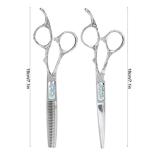 Tesouras de salão de beleza, tesouras de corte de cabelo seguras de dente em V, profissionais para c