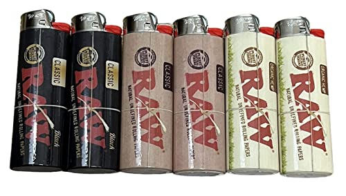 Combo 6 Encendedores Raw Bic (2 de cada estilo)