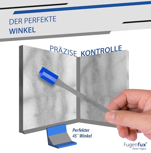 FUGENFUX® KLASSIK 4er Set – Fugenglätter | Fugenabzieher mit Revolutionärer Zauber-Spitze für Extrem Enge Stellen | 4 Spezial-Fugenköpfe | Made in Germany | Perfekt für Silicon, Acryl & Mehr