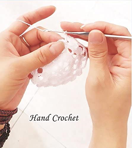 Ustide 90 Inch Handmade Crochet Tablecloth Beige Cotton Lace Tablecloths Elegant Kitchen Wedding Table Covers #TOP7