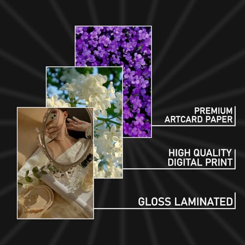 Image of SAW Floral Wall Posters Pack of 54 | 4x6 Inch Aesthetic Flower Collage Posters | Vintage Botanical & Nature Artwork for Wall Decor | Decorative Posters for Bedroom, Living Room, Home & Office