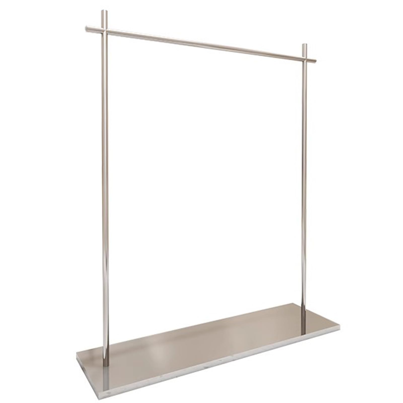 YNBSHGAA Stainless Steel Garment Rack with Top Rod and Shelves Heavy Duty Clothes Rail for Hanging Clothes Freestanding Clothing Organizer for Bedroom Portable Clothes Rack,80X40X150CM
