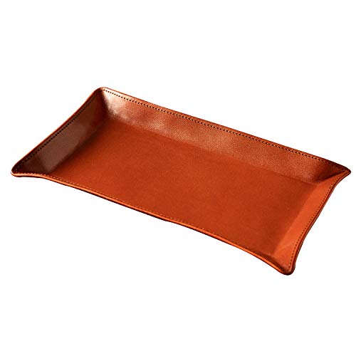 小物 トレー ロング 栃木レザー 本革 日本製 卓上 小物入れ アクセサリー ハンドメイド 軽量 TY-007 ラセットブラウン