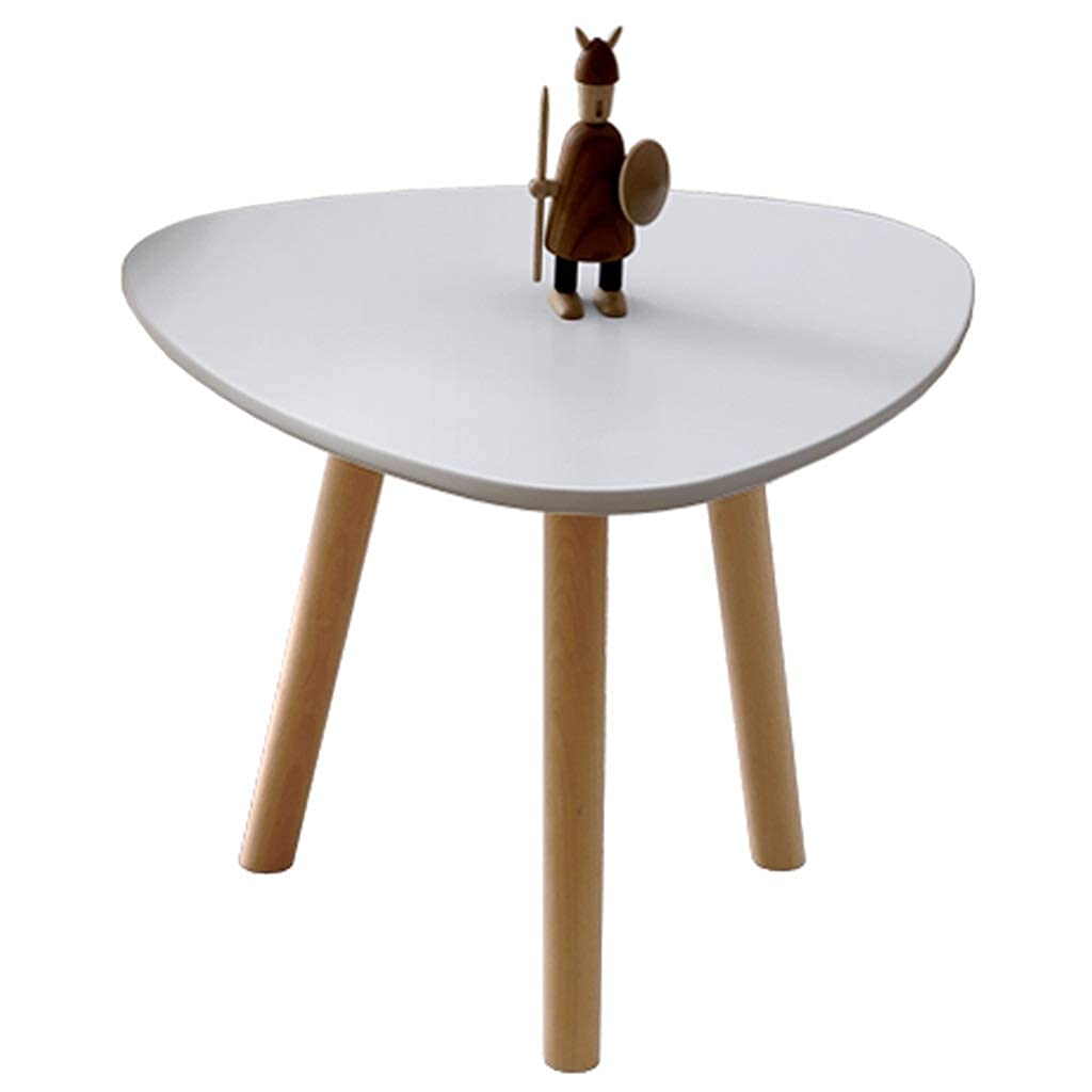 Table de café petit bureau de balcon en bois blanc