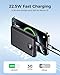 Power Bank Fast Charging 10000mAh, 22.5W Portable Charger(USB-C Input & Output), PD 3.0 QC 3.0 External Mobile Phone Battery with LED Display, Compatible with iPhone 17 16 15 14 13 12 Pro Max and More