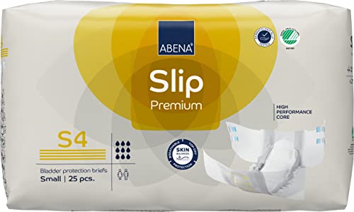 ABENA Slip Premium - Almohadillas de incontinencia todo en uno para hombres y mujeres, almohadillas de incontinencia ecológicas para mujer, almohadillas de incontinencia para hombre, talla S 4,