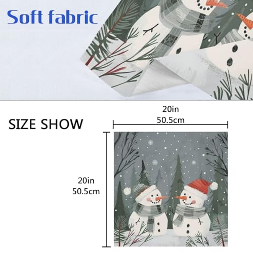 Servilletas de Tela Navidad Multicolor 20x20 pulgadas Pack 6 miniatura 6