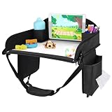 INFANZIA Reisetisch Kindersitz Spiel für Kinder- Auto Knietablett, Kindersitz Rücksitz mit Farbstifte für Flugzeug Zug Reisen - Unterstützung, Faltbarer Organizer