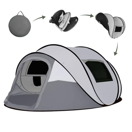 Instant Pop Up Camping Tent,4-5 Person Tents,Automatic Set...