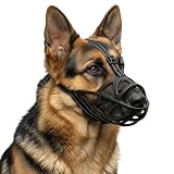 Dog Muzzle, Adjustable Pet Mask with Reflective, Breathable Pet Mask