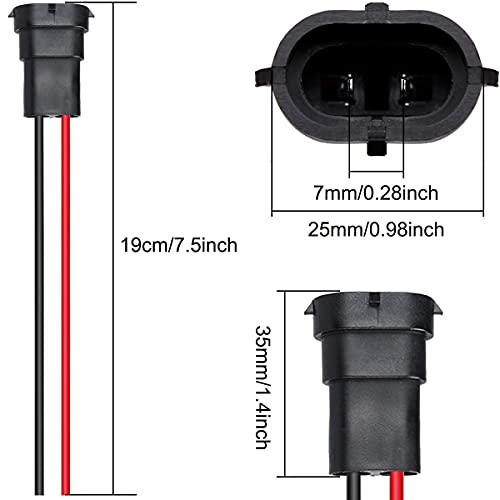Xiaosann 10PCS H11 H8 880 881 Adattatore maschio