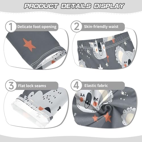 Toddler Girls Leggings Printed Yoga Pants Leggings Koala Heads for Kids3