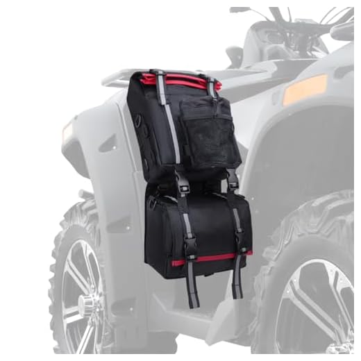 Can am atv with luggage KEMIMOTO ATV Fender Bag with Holders
