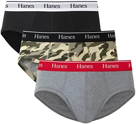 Hanes mens Originals Stretch Cotton Briefs Pack, Moisture-wicking Underwear for Men, 3-pack Briefs (pack of 3)
