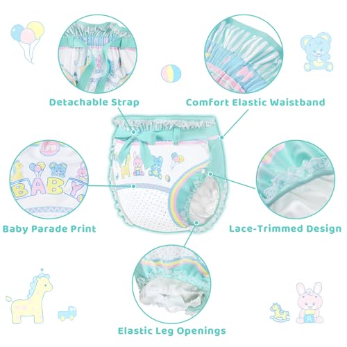 Image of Littleforbig Silky Adult Ribbon Omutsu Diaper Wrap Cover Washable Adjustable Reusable Waterproof - Baby Parade L