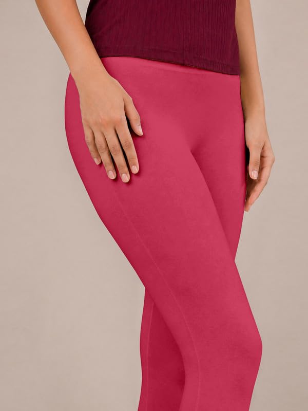 Image of TRENDMALLS Women's Microfiber Elastane Stretch Soft Churidar Length Leggings with Ultrasoft Waistband
