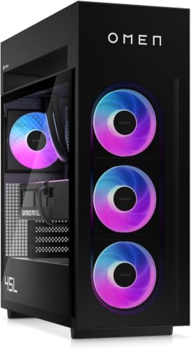 Image of HP OMEN MAX 45L Gaming Desktop PC, AMD Ryzen 9 9900X3D