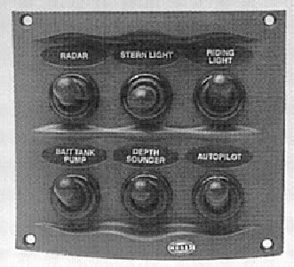 Hella H73070031 Gray 2-Row 4-Way Compact Switch Panel