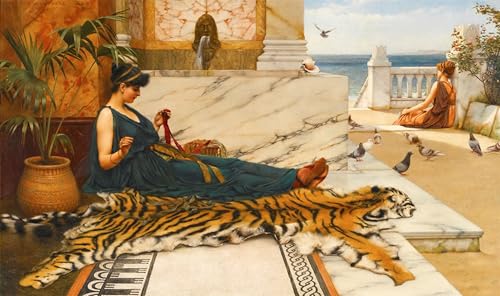 Cuadro de lienzo de la obra de Godward para transformar con elegancia tu salón de 60x90cm