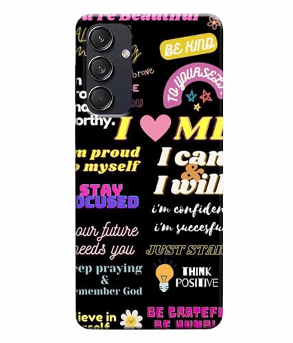 Image of Printed Hard Back Case Cover & Compatible for Samsung Galaxy M55 5G / M55S / F55 5G | Motivation Energy Quotes (Multicolor) - D1201