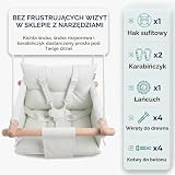 CaTeam – Płócienna huśtawka dla niemowląt, drewniana wisząca huśtawka z pasem bezpieczeństwa, trwałe krzesło hamakowe dl