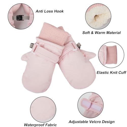 Winter-Kids-Mittens Snow-Gloves for Toddler Boys Girls Warm-Fleece Soft-Ski-Mittens for Outdoor3