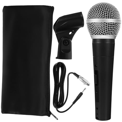 Microphone filaire vocal ergonomique et sphérique avec câble pour scène