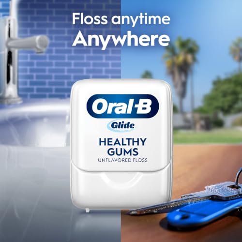 Oral-B Glide Healthy Gums Unflavored Dental Floss, Value 2 Pack (50m Each) - image 7