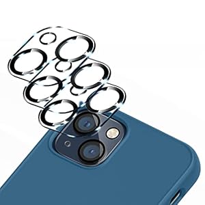 3 stuks camerabescherming, compatibel met iPhone 13/iPhone 13 mini, camerabescherming, 10S snelle installatie, krasbestendig, 9H hardheid, HD-helder, volledige camerabescherming