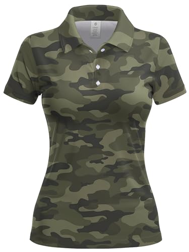 Womens Golf Shirt Golf Polo Funny Womens Polo Shirts Crazy Golf Gifts Short Sleeve Shirts Womens Apparel Cute Outfits