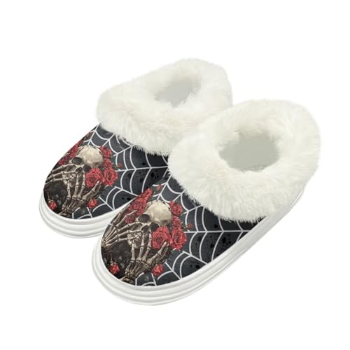 Slippers for Womens Home Comfy Fuzzy Soft Bedroom Plush Warm Winter Lined Indoor Outdoor House Shoes