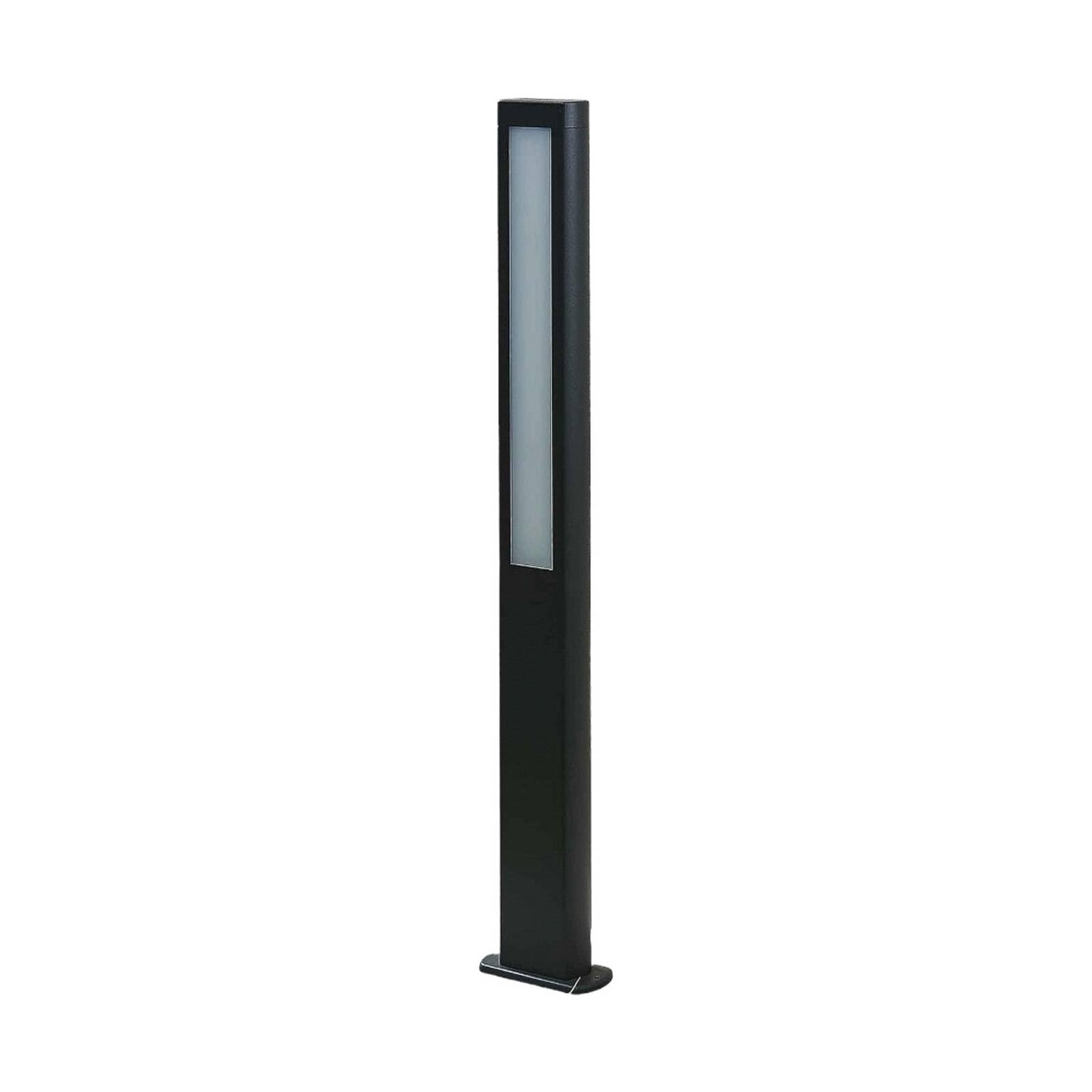 Lucande Lampada LED da esterni (Moderno) colore Grigio, in Alluminio lampadina inclusa lampioncino paletto luminoso lampada viale lampione