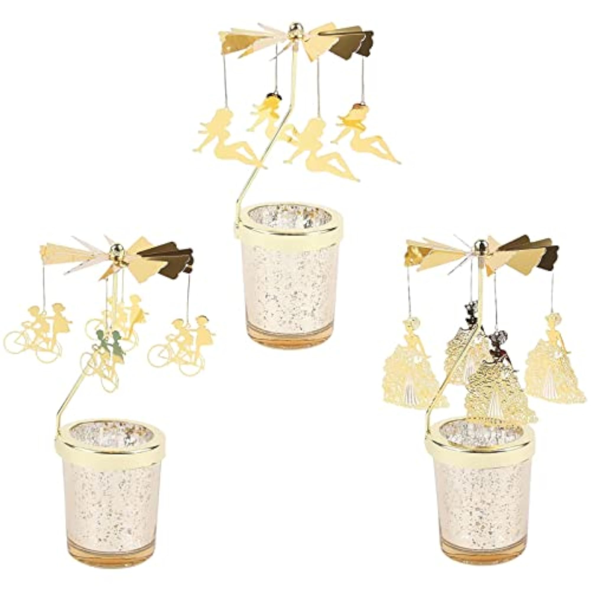 Rotating Candlestick Tea Light Holder