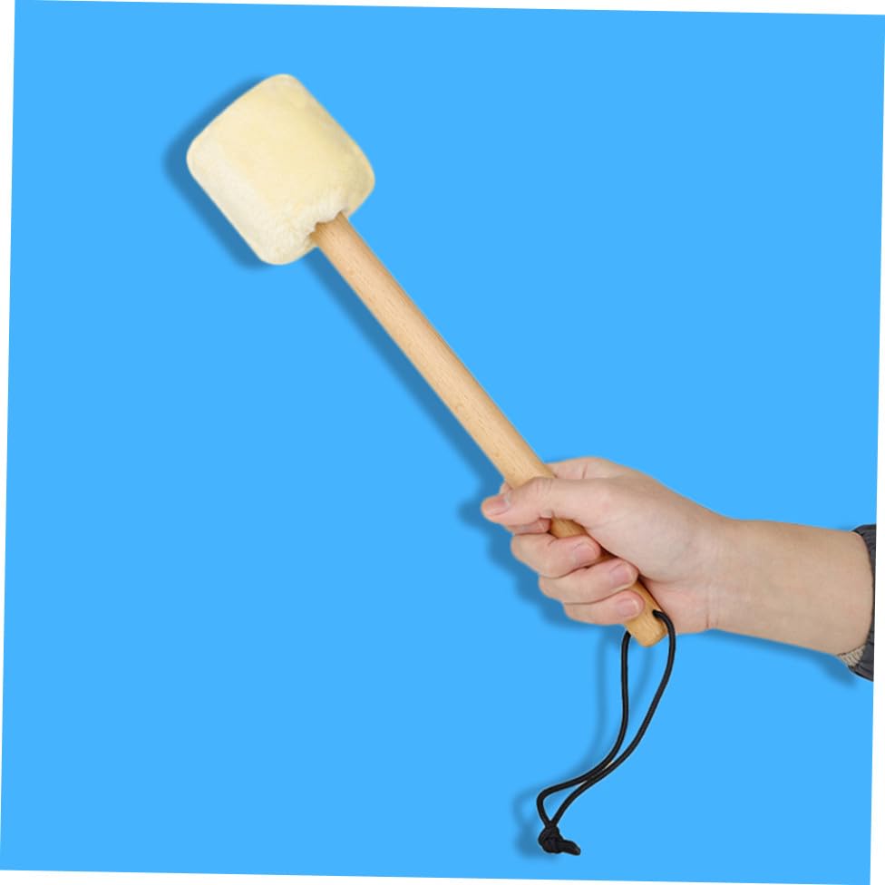 Baquetas para bombo de felpa con mango de madera, 2 unidades, para práctica diaria, conciertos y bares miniatura 4