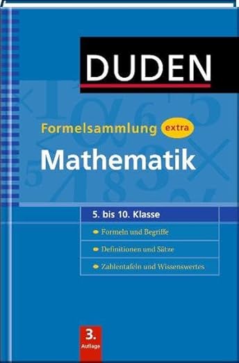 Duden Formelsammlung Mathematik Bis Klasse 10 Hessen Amazon.co.jp: Duden - Formelsammlung extra - Mathematik: Formeln und