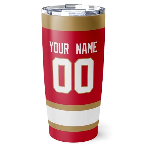Image of ANTKING Florida Tumbler 20oz Custom Name Number Travel Mug Gifts | Stainless Steel Insulated Coffee Cup for Men Women