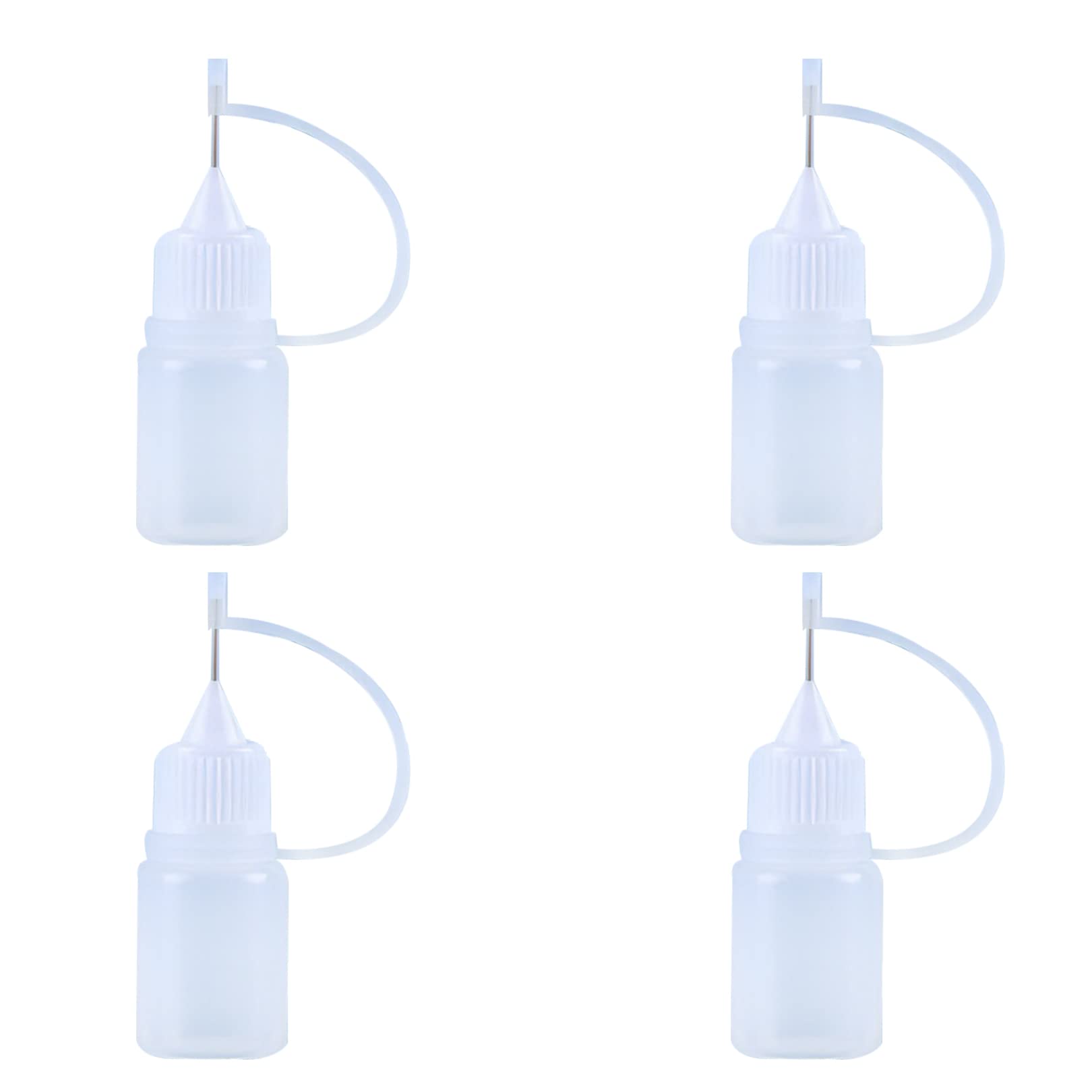 Bottiglie Di Plastica Con Beccuccio Di Precisione - Set Per Applicatori, Facili Da Spremere, Traslucide E Pratiche - Foto 6