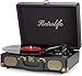 Vinyl Record Player 3-Speed Bluetooth Suitcase Portable Belt-Driven Record Player with Built-in Speakers RCA Line Out AUX in Headphone Jack Vintage Turntable