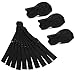 JIUSERLU Adjustable Elastic Bands Straps For Wigs (Black/40pcs)