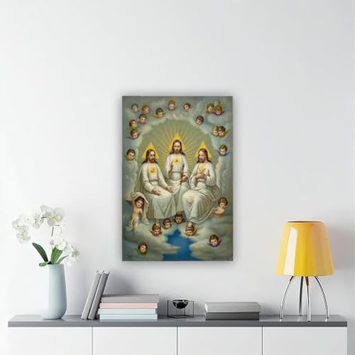 Toile Sainte Trinité Fridolin Leiber cadre suspendu 51x76 cm