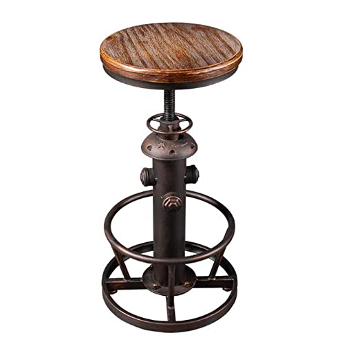 Stühle ZXIAOR- Barhocker Mit Drehgelenk,Vintage Barhocker Aus...