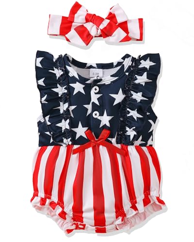 Image of Renotemy Newborn Infant Baby Girl Clothes Rompers Summer Jumpsuits Short Sleeve Romper Infant Baby Clothes Girl