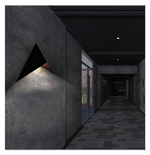 Iluminación de pared LED de diseño nórdico minimalista y forma de triángulo elegante. 5