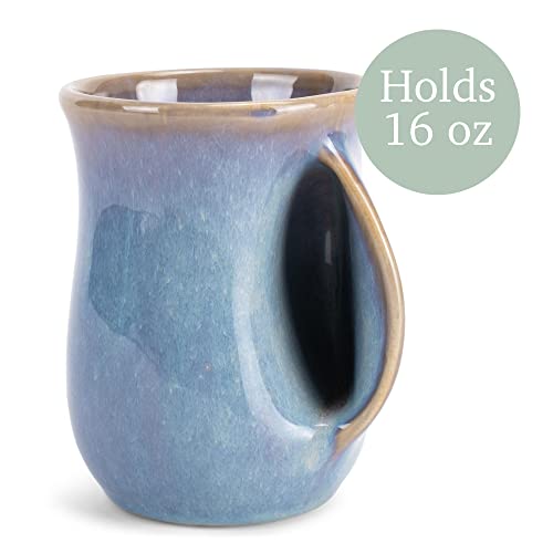 Elanzedesignsreactiveglaze14ounceceramichandwarmermugssetof2blueoceansunrise  Urban Country Home Decor Elanze designs reactive glaze 14 ounce ceramic handwarmer mugs set of 2 blue ocean sunrise  urban country home decor