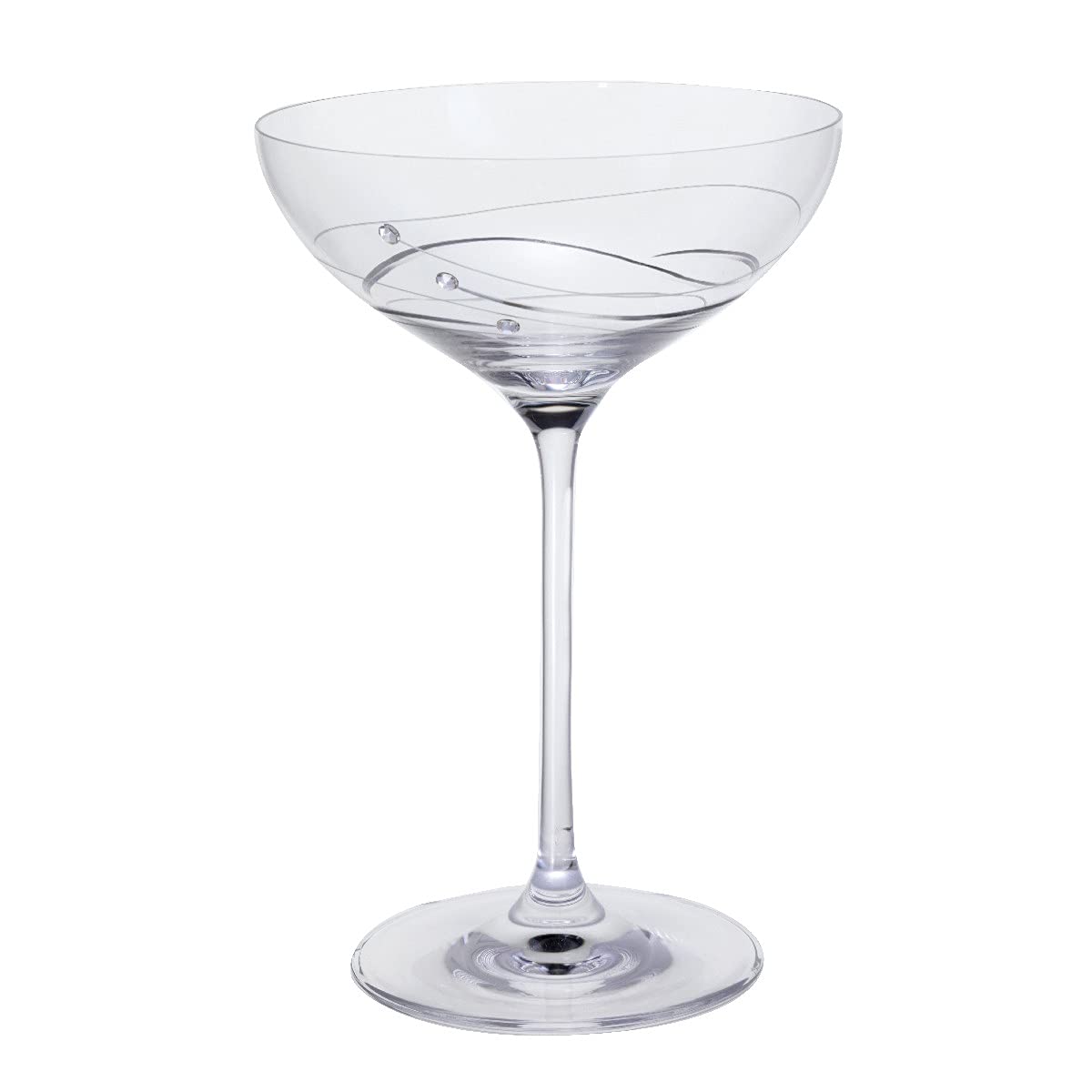 Dartington Crystal Glitz Single Cocktail Saucer