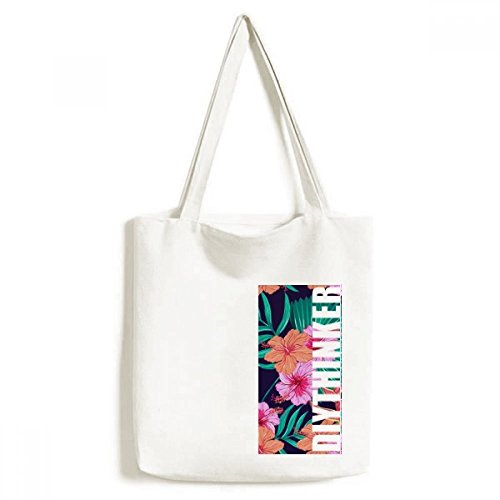 Sac en toile motif plante bleu ciel pour vos balades en ville et séances de loisirs créatifs