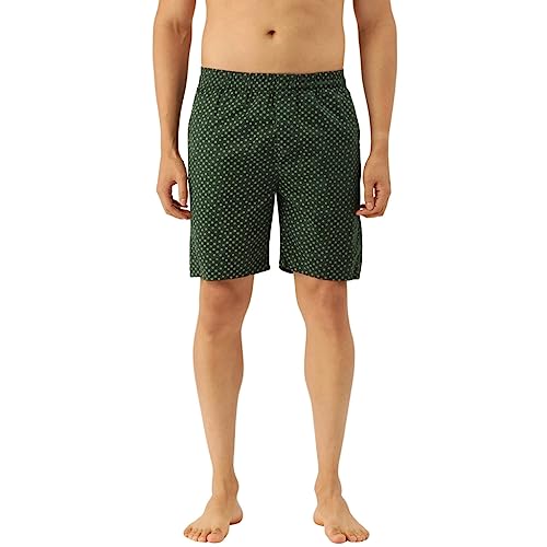 Image of THE INDIAN GARAGE CO Men Cotton Slim Fit Abstract Print Casual Boxers