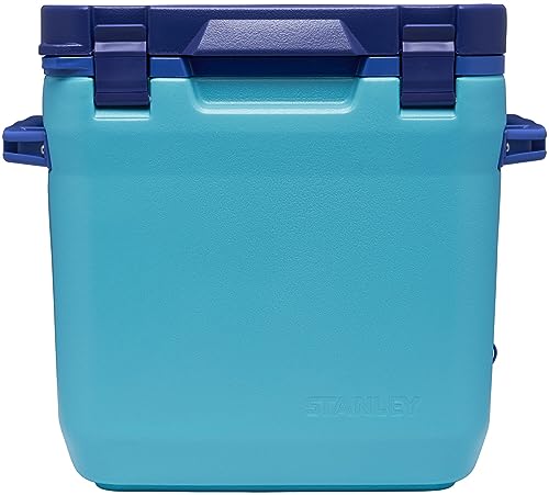 Stanley Adventure Outdoor Cooler 30 qt | Heavy Duty Outdoor Camping Cooler with Easy Carry Side Handles | 4 Days Cooling Ice Chest for 40 Cans | Flat Top Doubles as Seat | BPA-Free | Pool by STANLEY - Used condition - US$91.04