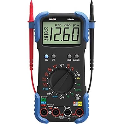 Innova 3340 Professional Automotive Digital Multimeter, Black