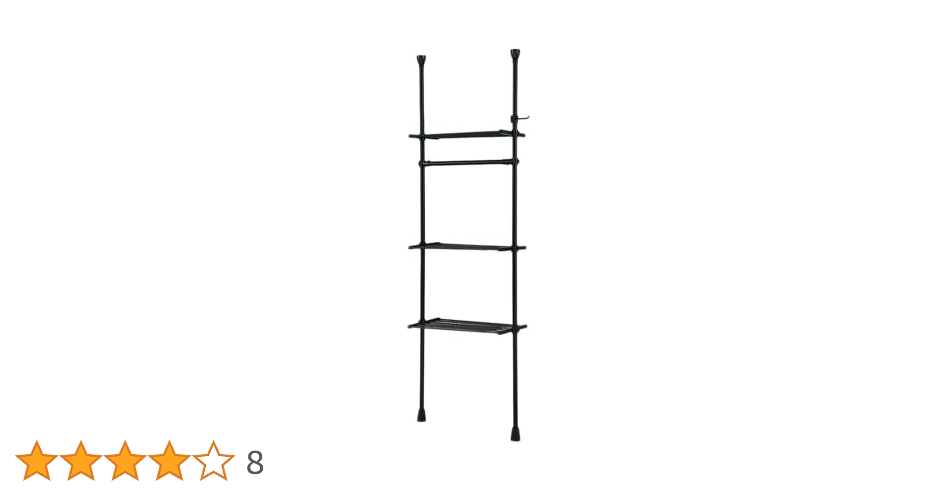 Amazon｜ニトリ(NITORI) つっぱりラック ヒルデ ブラック 幅88